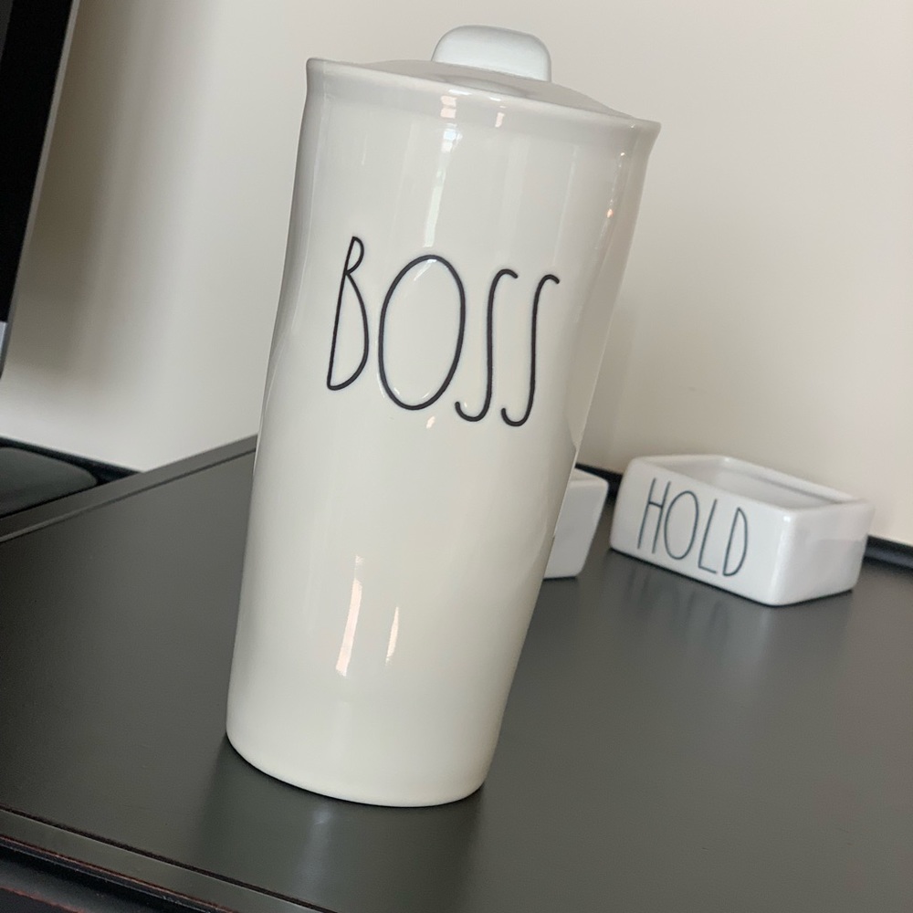 Rae Dunn Travel Mug Boss